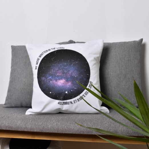 Възглавничка със звездна карта deep sky